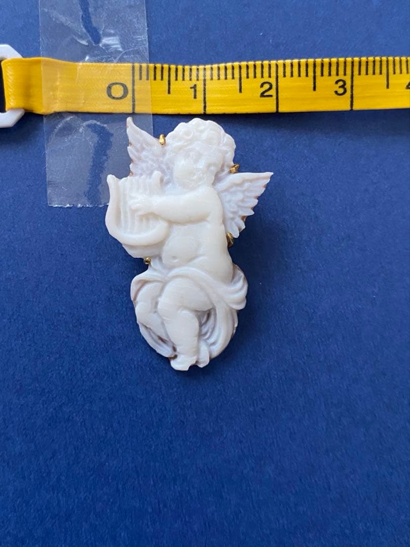 カメオ　k18天使ペンダント