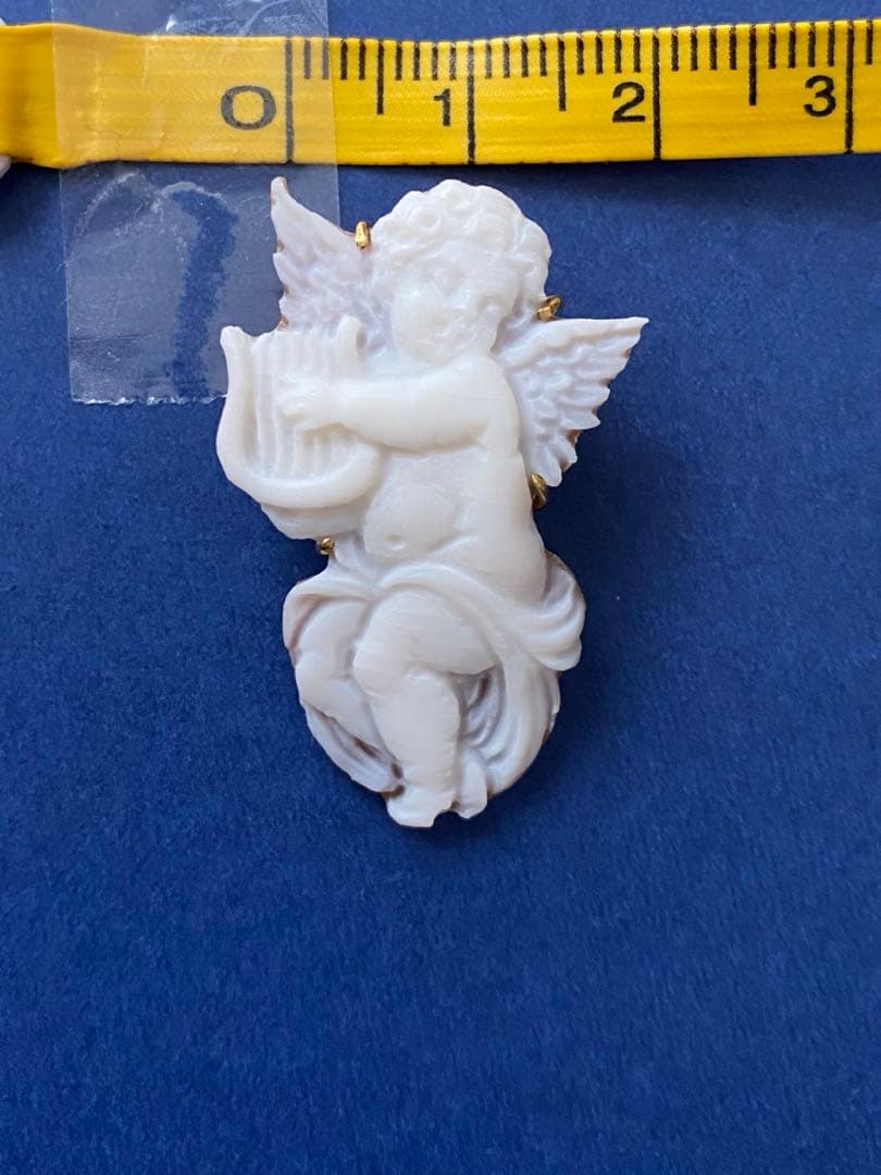 カメオ　k18天使ペンダント