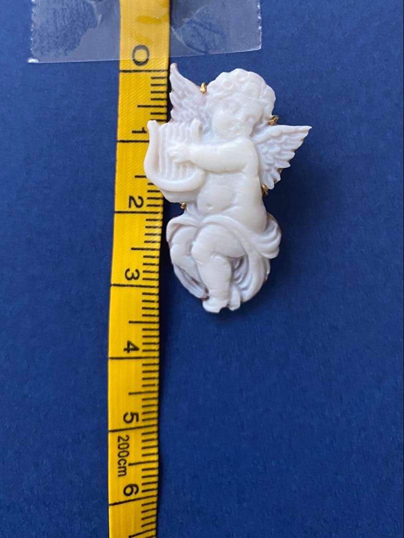 カメオ　k18天使ペンダント