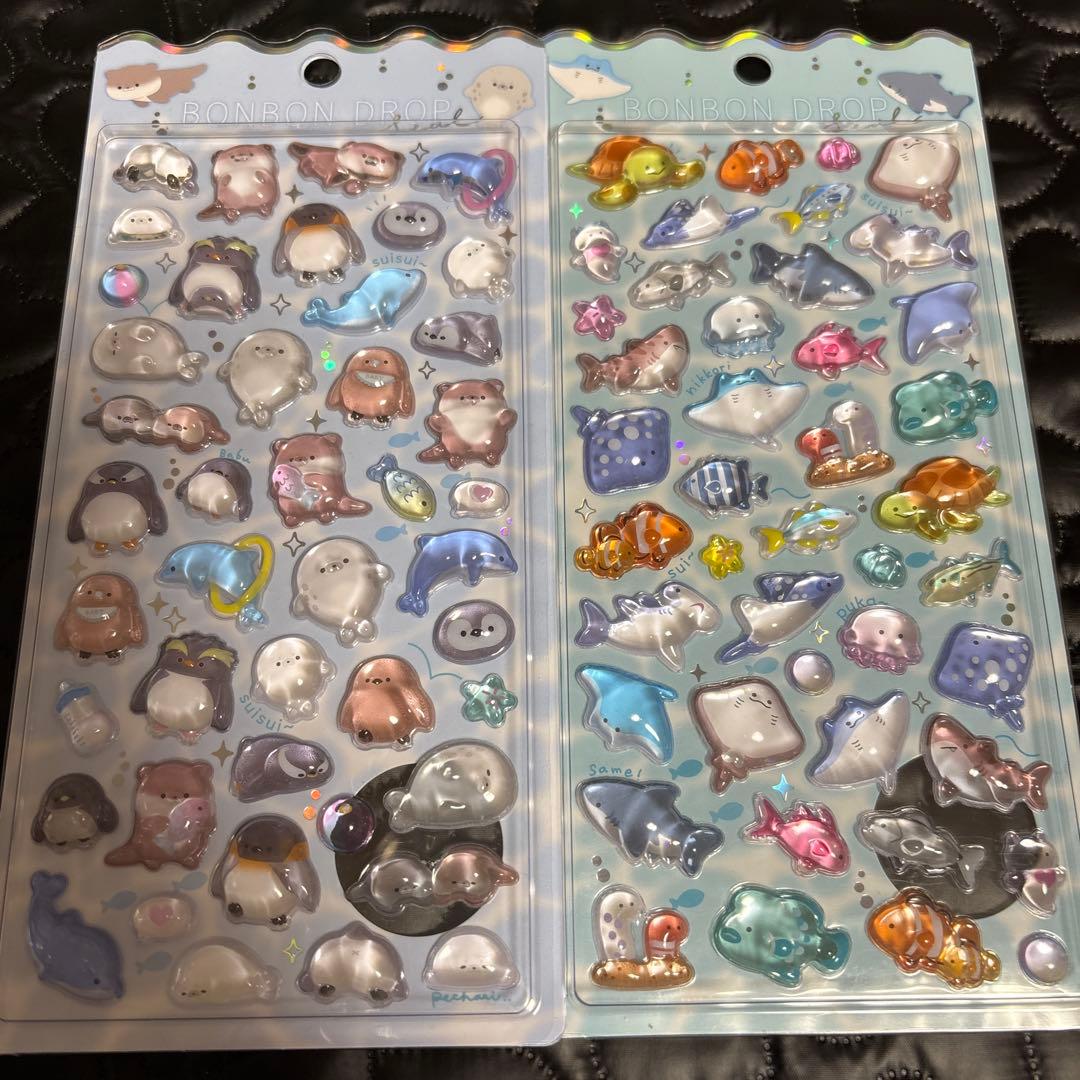 【正規品】水族館限定　ボンボンドロップシール
