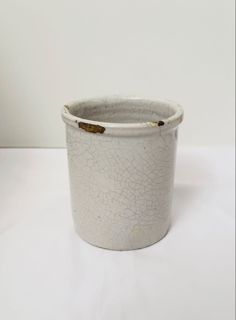 18c オランダ　白釉　保存容器　デルフト　アンティーク　フランス　キュノワール