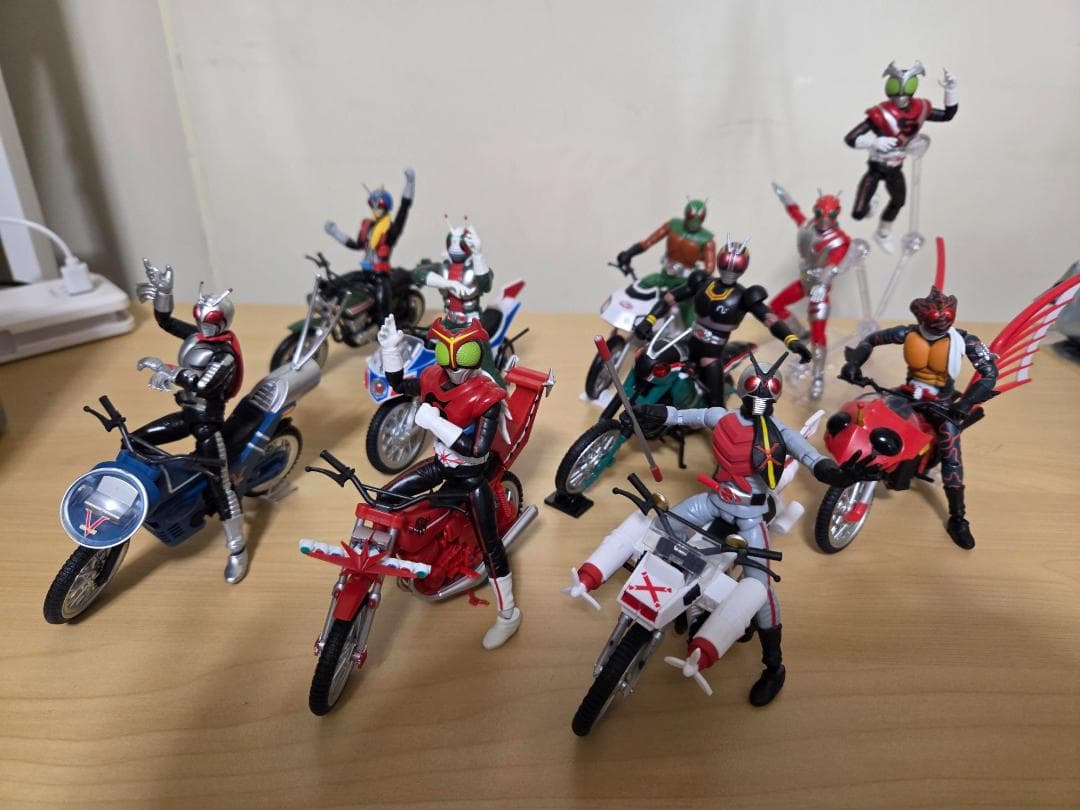 SHODO-X 仮面ライダー フィギュア１０体 「バイクセット８台」
