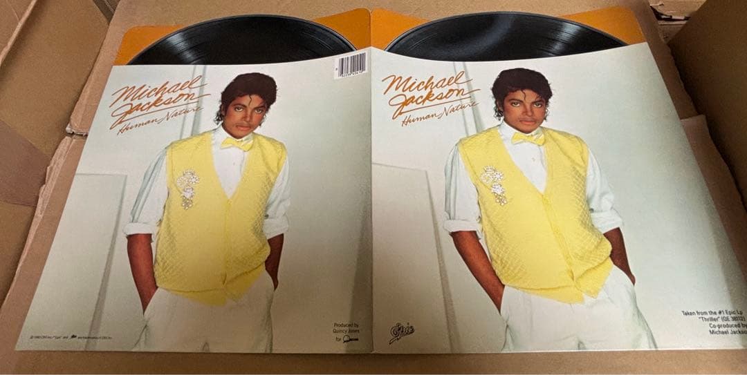 未使用 Michael Jackson レコードジャケット型 ファイル 当時物