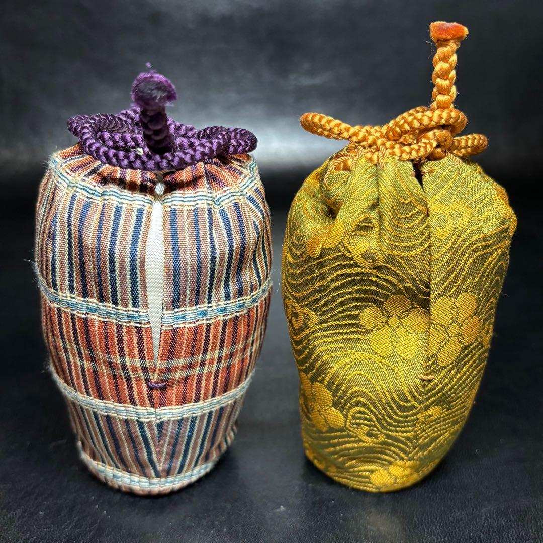 ★ 茶道具！膳所焼 陽炎園 肩衝茶入！久田宗也(尋牛斎)書付！共箱/仕覆付！★