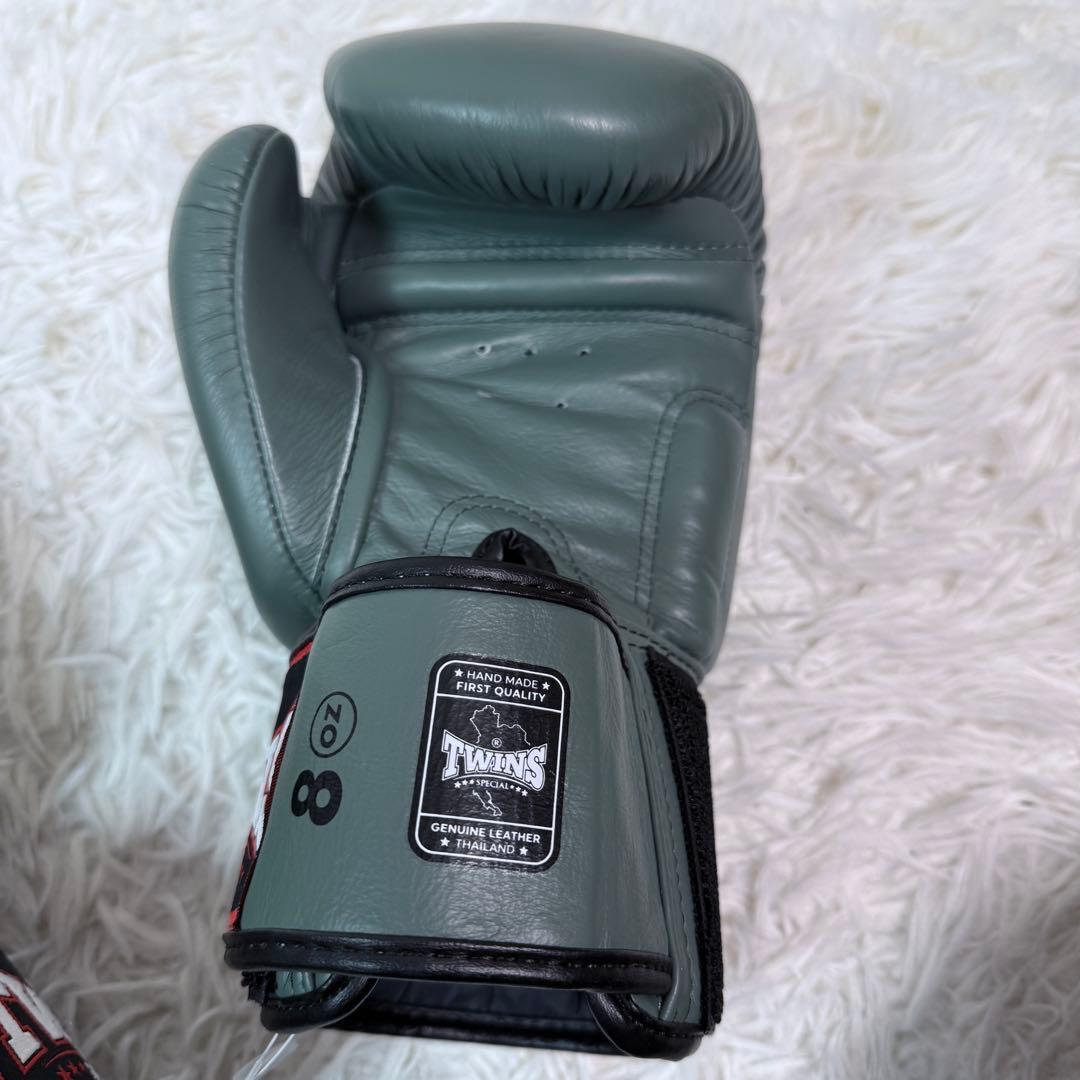 希少カラー TWINS ボクシンググローブ 8oz カーキ 美品 ツインズ