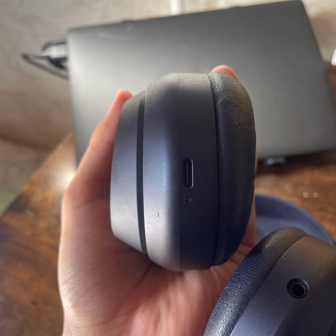 SONY ワイヤレスヘッドホン ダークブルー