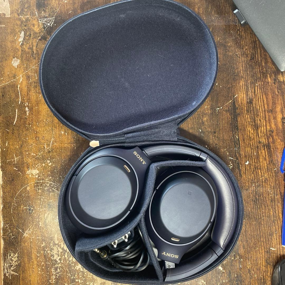 SONY ワイヤレスヘッドホン ダークブルー