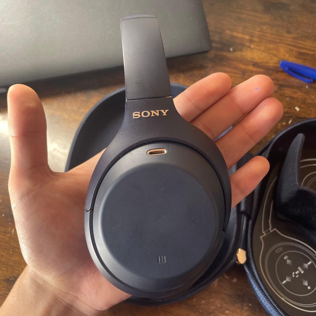 SONY ワイヤレスヘッドホン ダークブルー