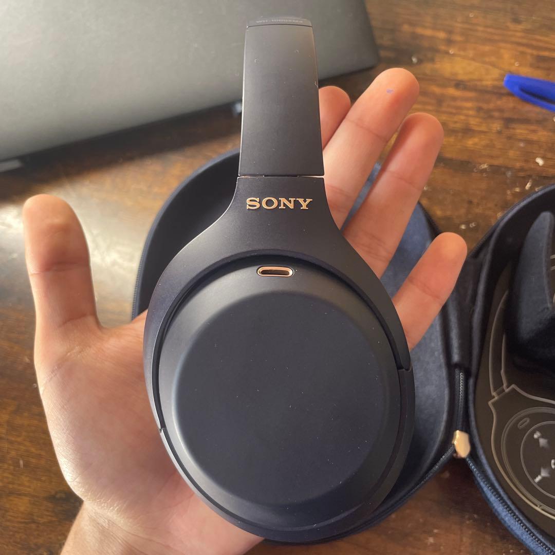 SONY ワイヤレスヘッドホン ダークブルー