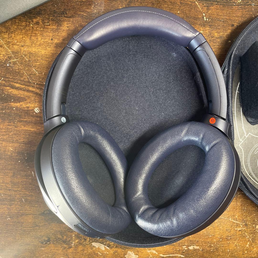 SONY ワイヤレスヘッドホン ダークブルー