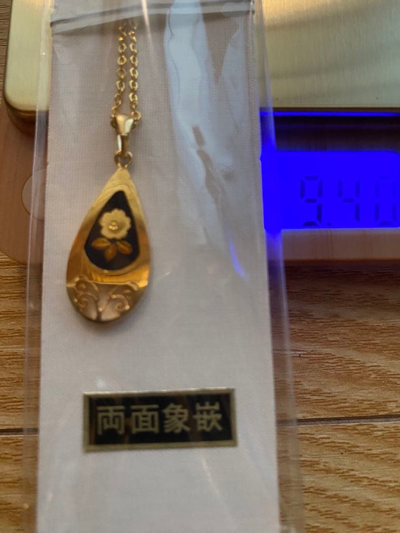 純金細工　シルバー　4点おまとめ　純金象嵌　ネックレス他