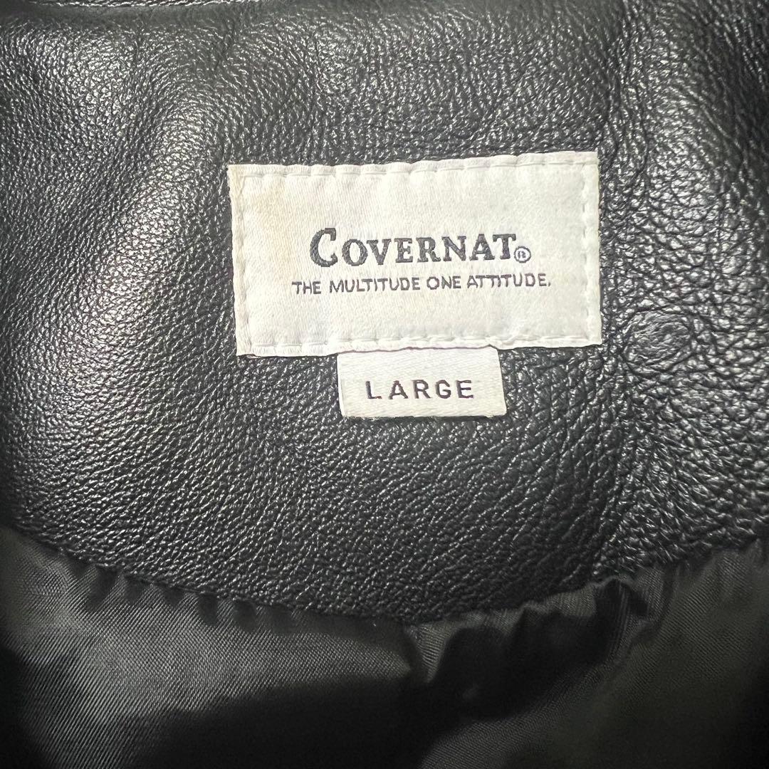 【美品】COVERNAT 本革 シープスキン レザージャケット L ライダース