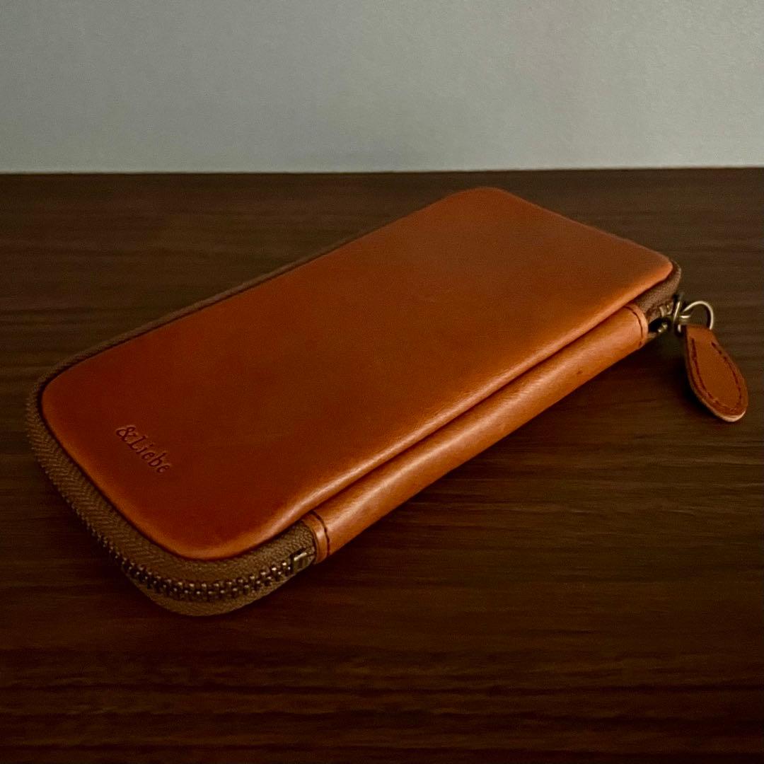 &Liebe 文具にこだわる人のジップペンケース 栃木レザー 万年筆筆箱本革