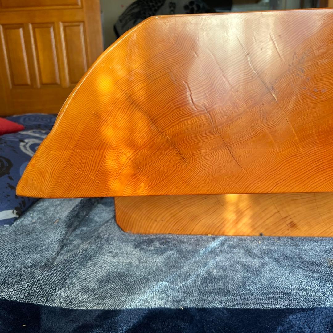 花梨か杉の木一枚板テーブル