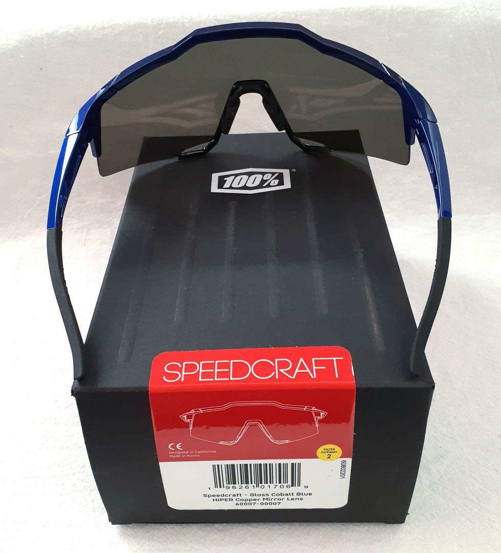 100% SPEEDCRAFT コバルトブルー ワンハンドレッド サングラス