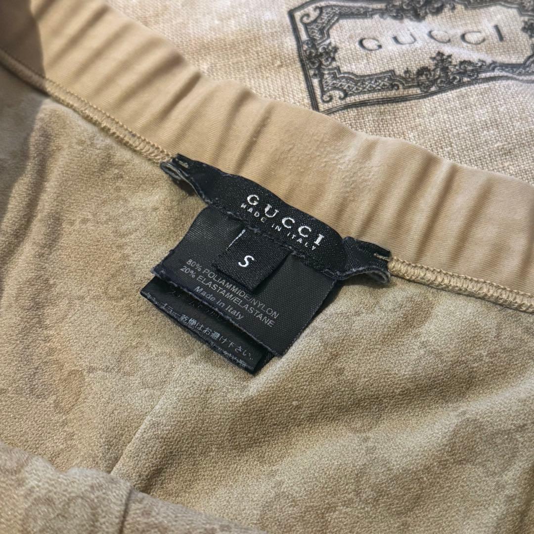 GUCCI グッチ　水着　短パン　フローラル　バタフライ　メンズ　S　裏地GG柄