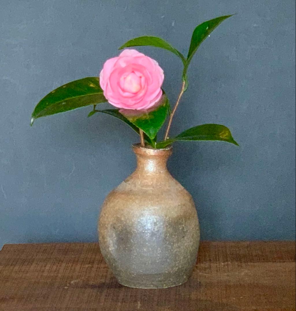 花入 花器  穴窯 薪窯   焼き締め フラワーベース