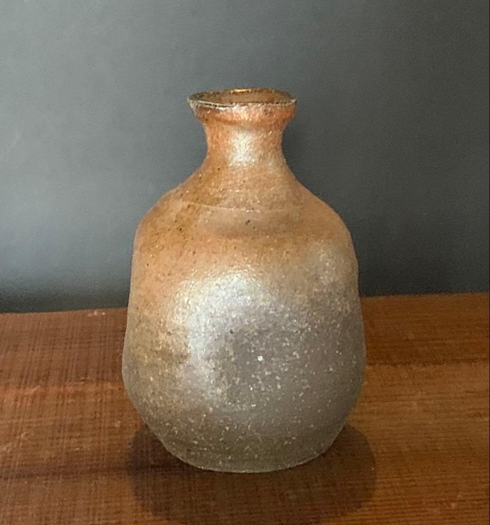 花入 花器  穴窯 薪窯   焼き締め フラワーベース