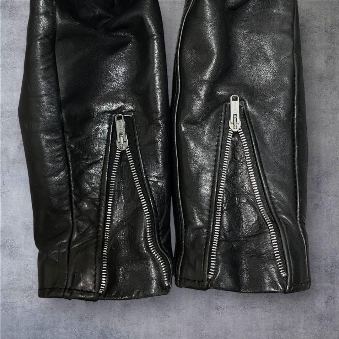 美品 schott 642 レザージャケット シングルライダース 牛革 40 黒