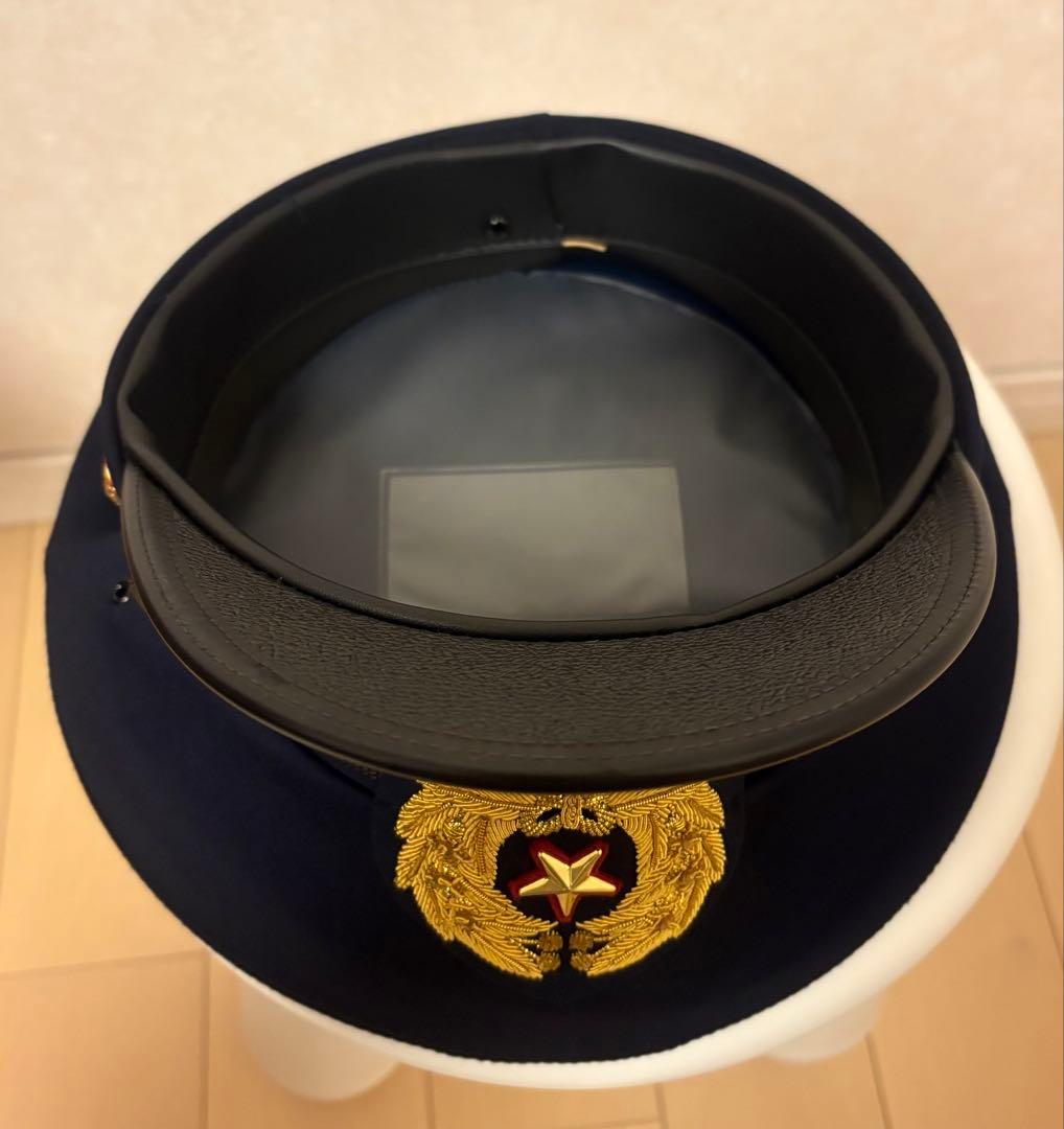 オリジナルカスタム制帽 金モール刺繍 五芒星 撮影・コスプレ用 官帽 59cm