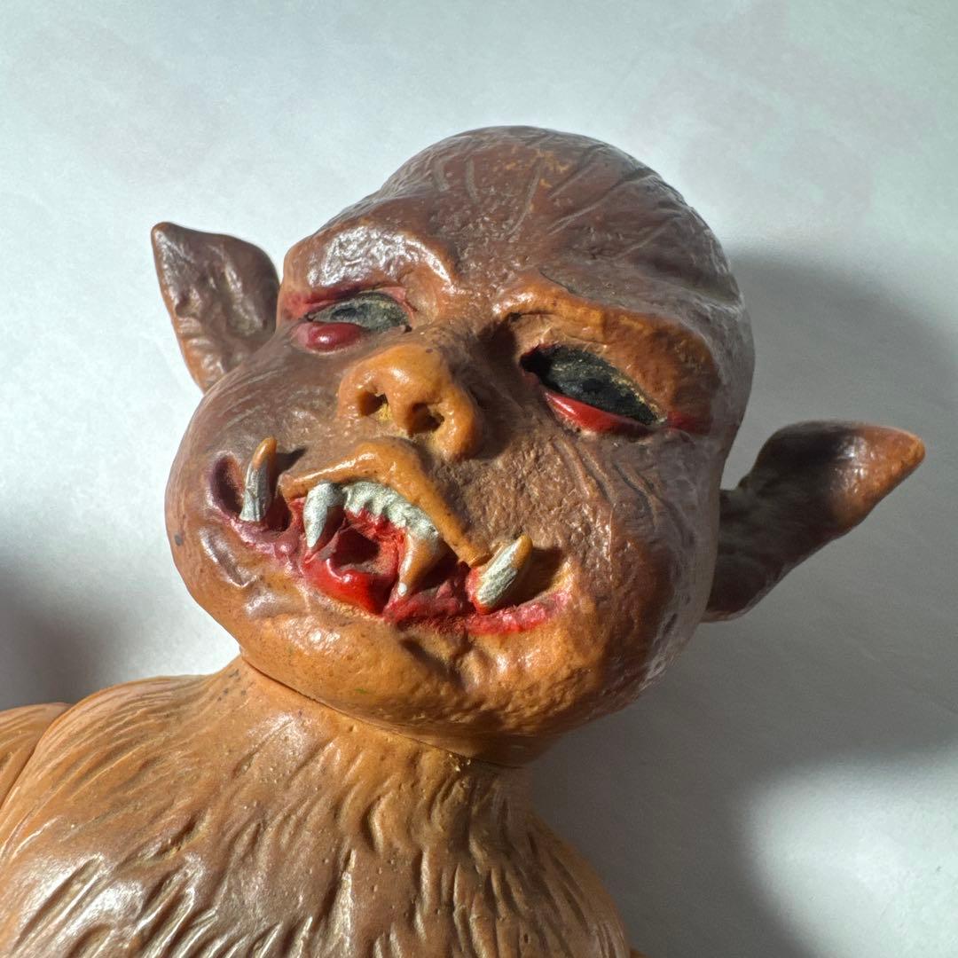 当時物　仮面ライダー旧バンダイコウモリ男ソフビ