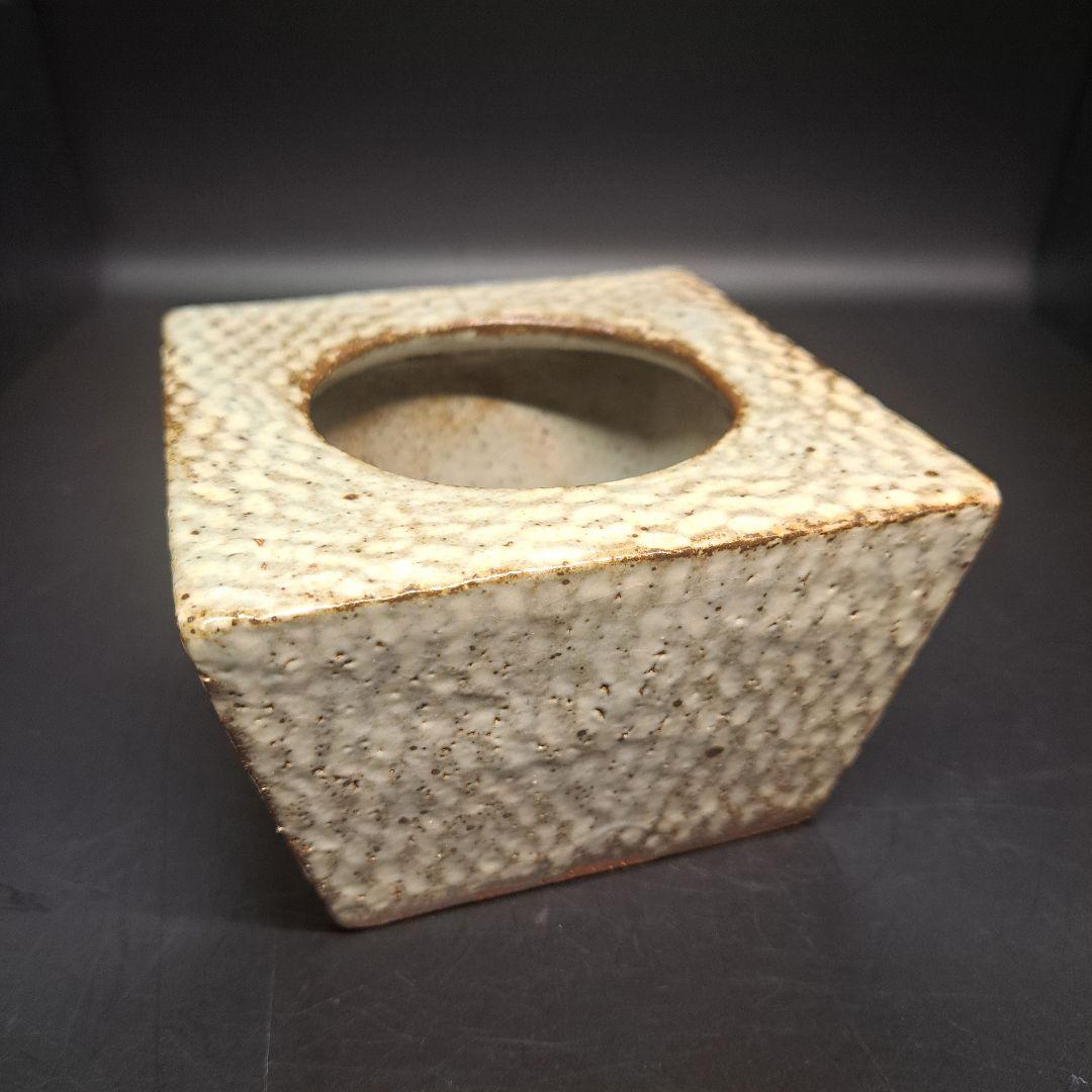 人間国宝　島岡達三　縄文象嵌　灰皿　益子焼　骨董　昭和レトロ　未使用