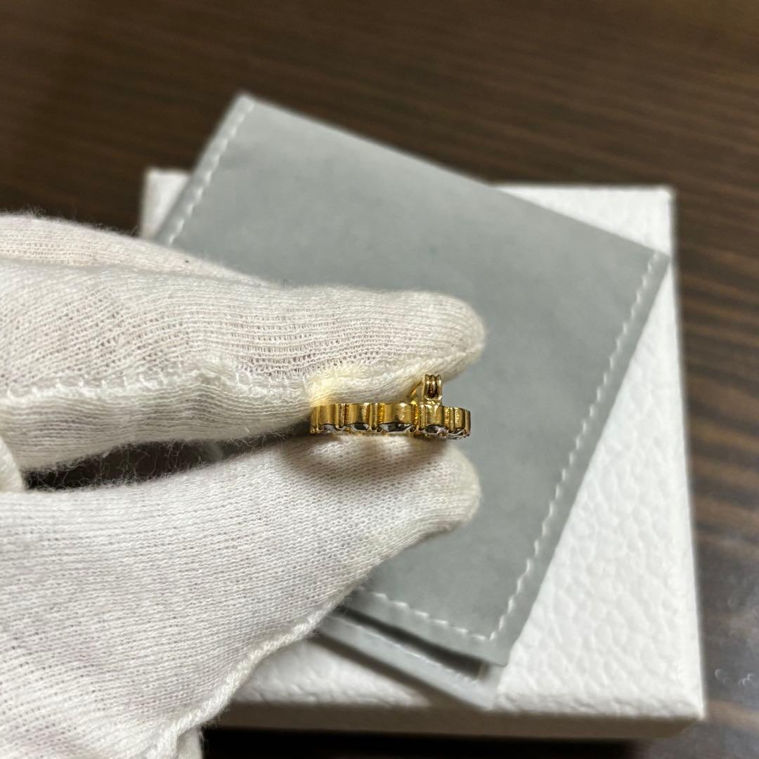 ［美品］現行　ディオール　CLAIR D LUNE ラインストーン　ブローチ