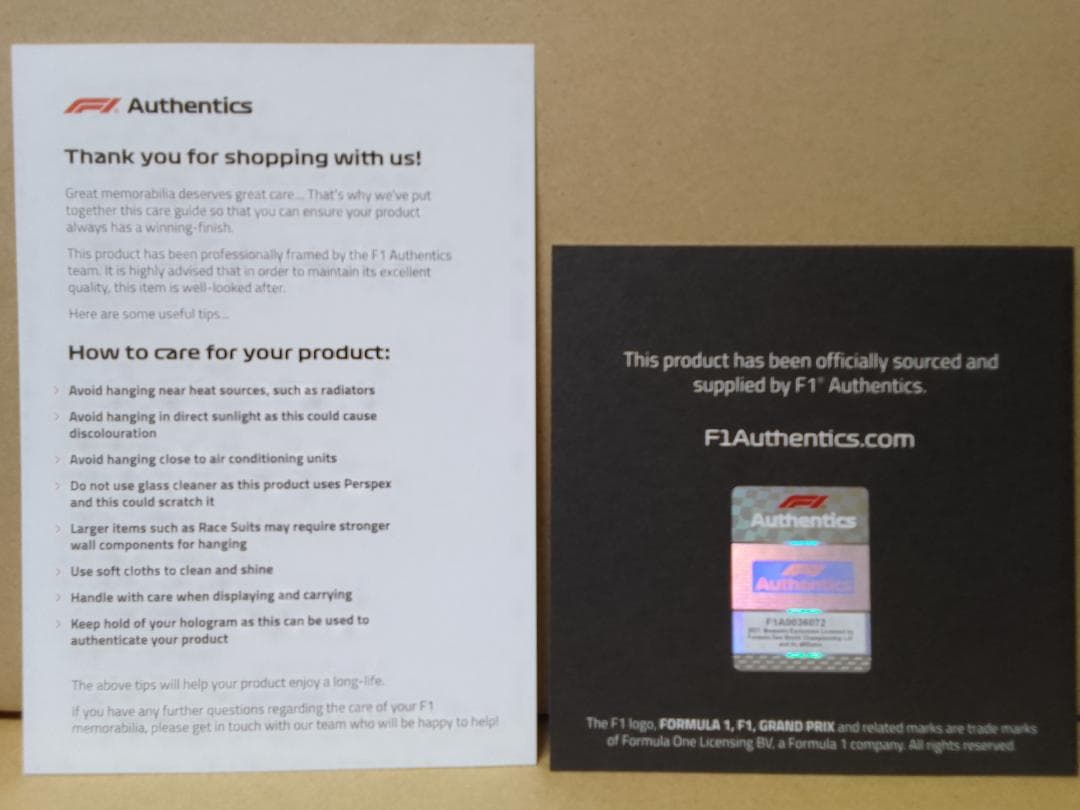 ハッキネン マクラーレンメルセデス MP4/13 実車カウルパーツ額装品