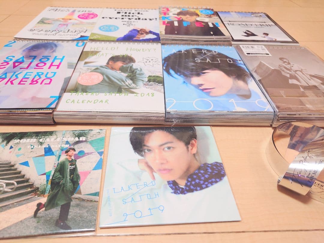 佐藤健　佐藤めくる　カレンダー９冊＋付属DVD３枚＋TENBLANK銀テ１本