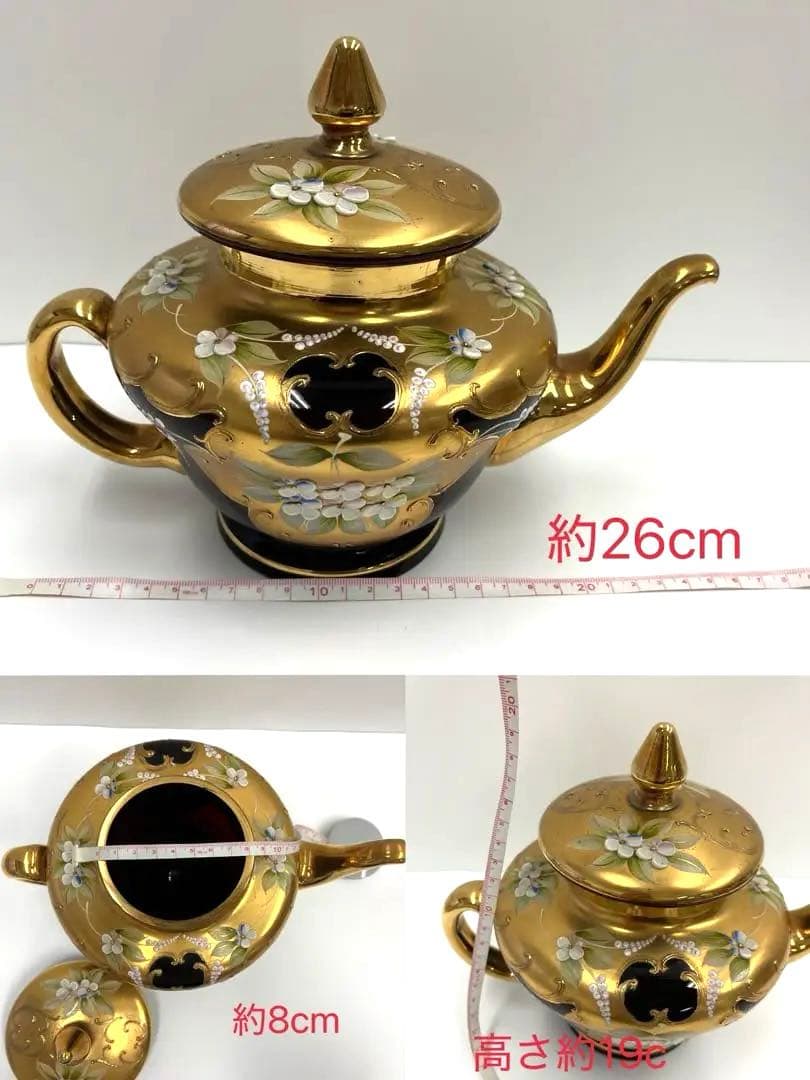 ムラノガラス　ティーカップセット　13点セット