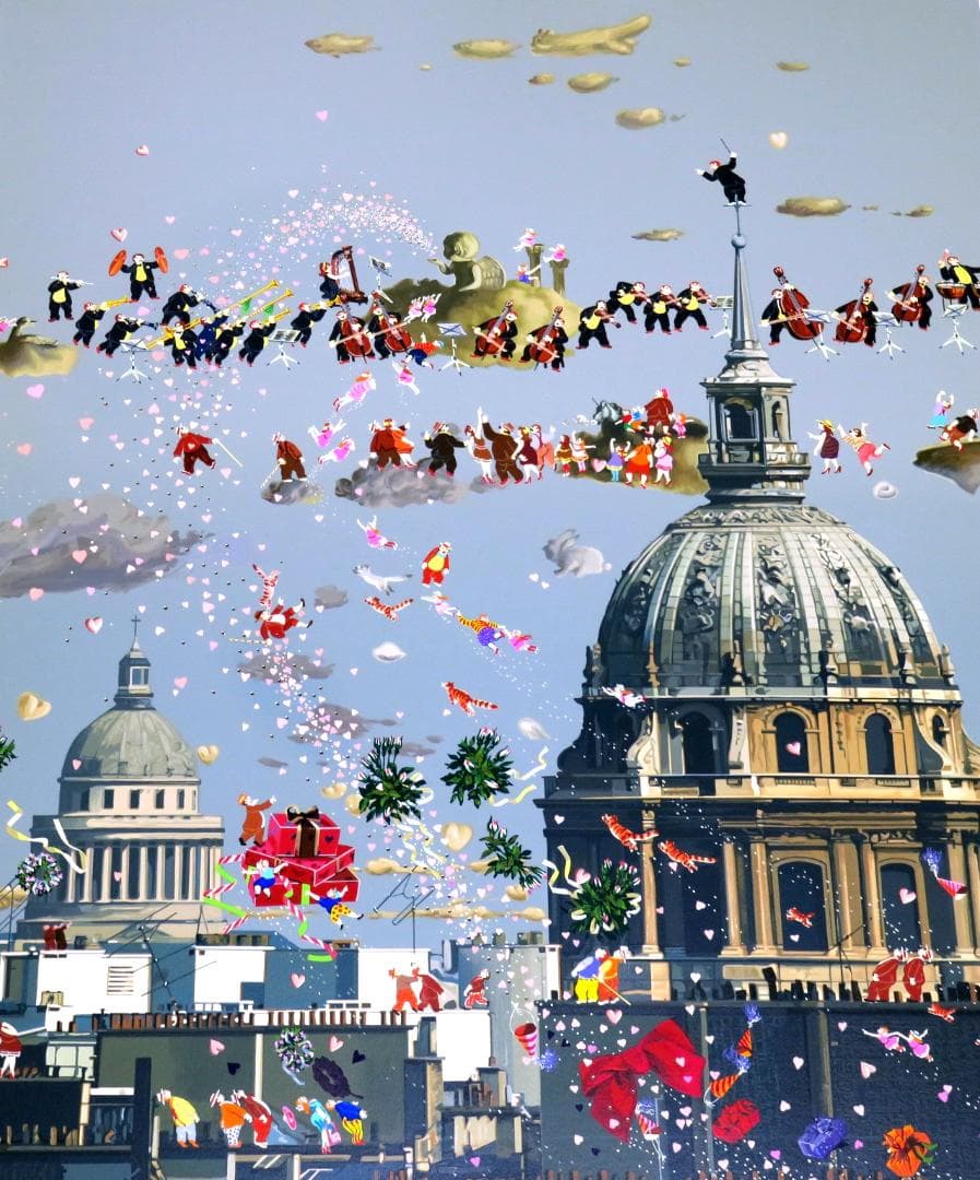 【ヒロ・ヤマガタ】　山形博導　　パリスオーケストラ　　シルクスクリーンシート