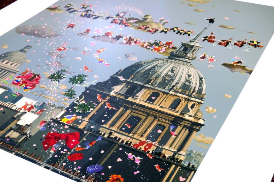 【ヒロ・ヤマガタ】　山形博導　　パリスオーケストラ　　シルクスクリーンシート