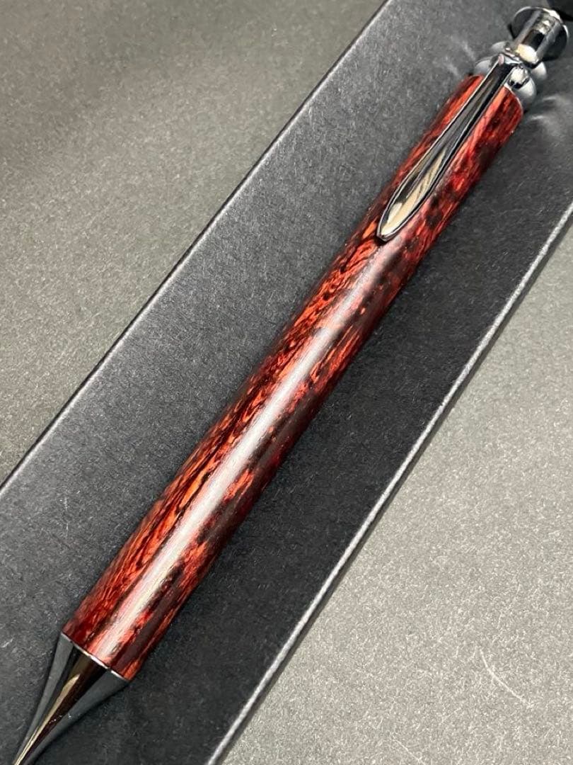 Flamberg 黄花梨 変わり杢 細軸シャープペン 0.5mm