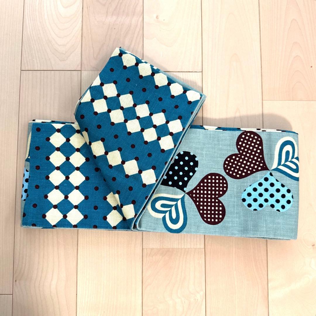 値下げ⭐︎豆千代モダンmamechiyo modern 浴衣・帯セット