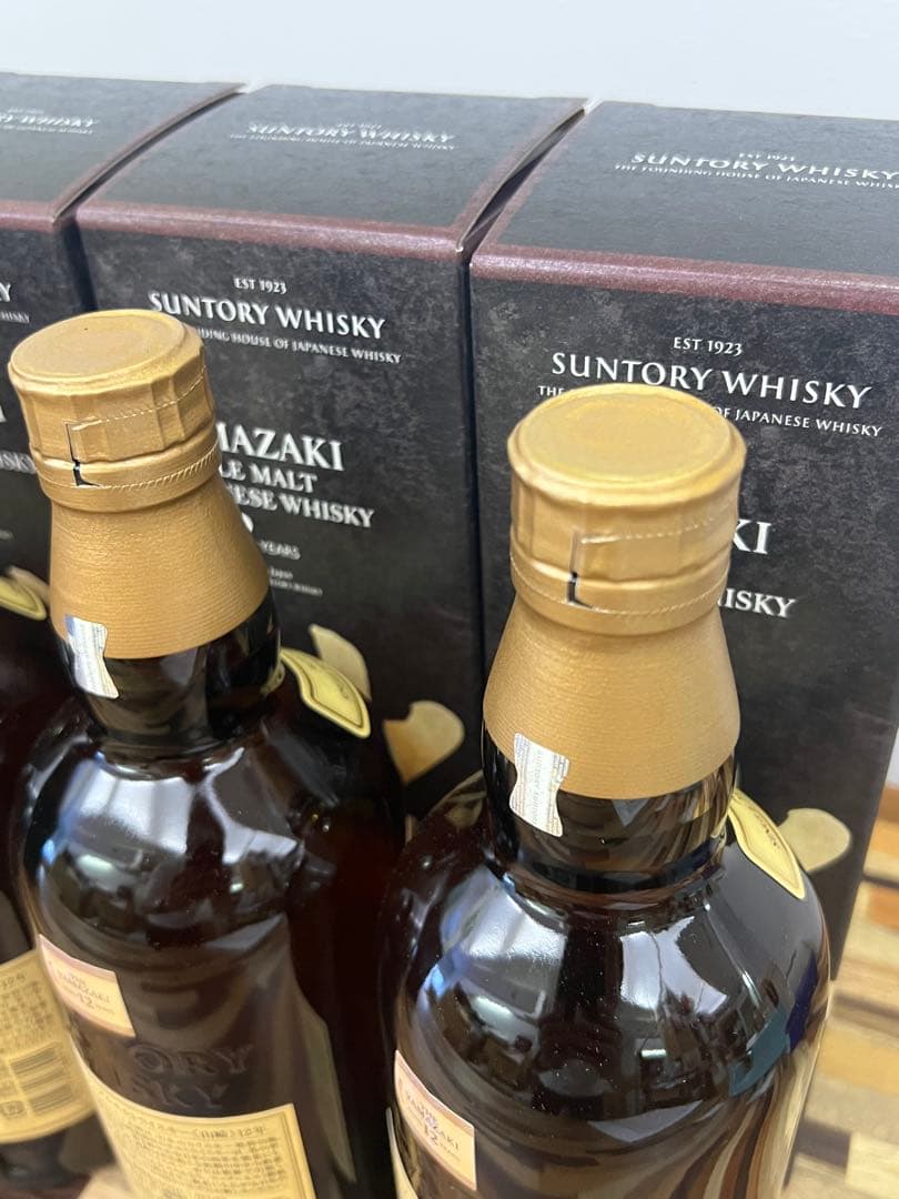 山崎 12年 正規品 化粧箱付 4本セット