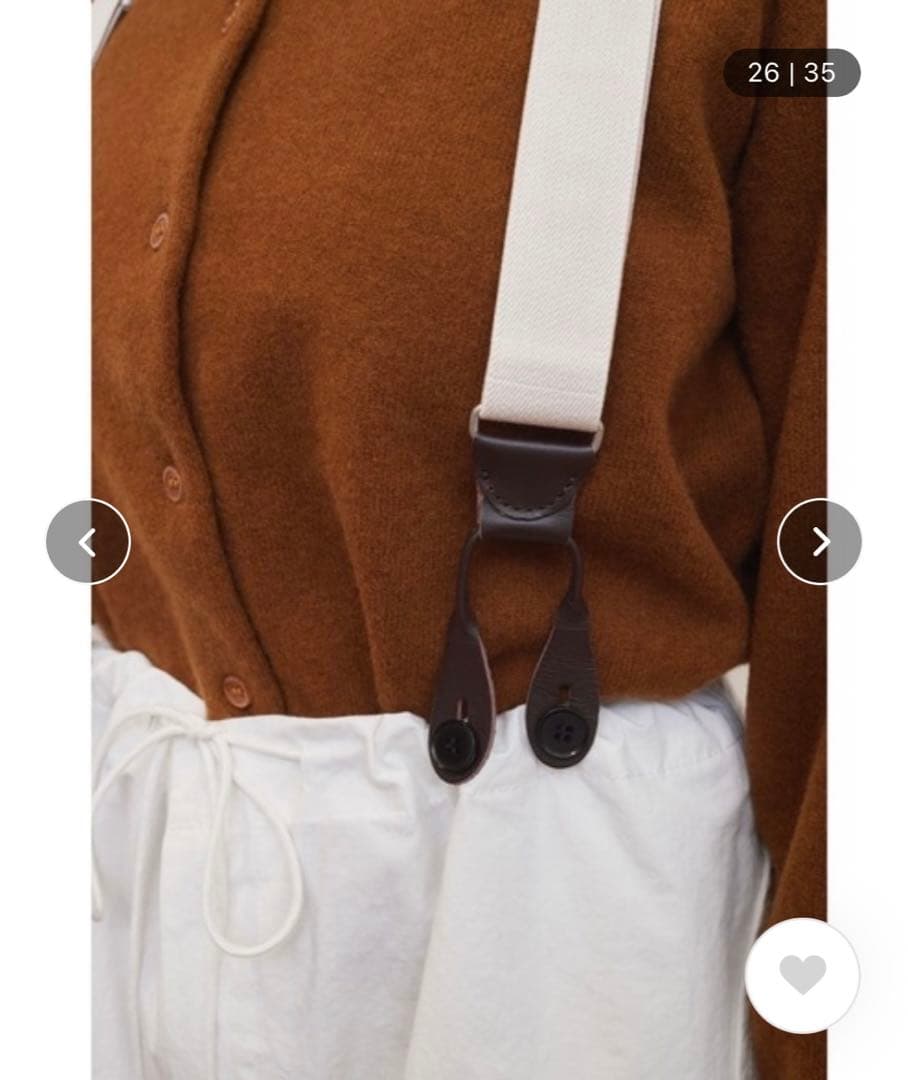 新品タグ付き　fig London suspender  pants