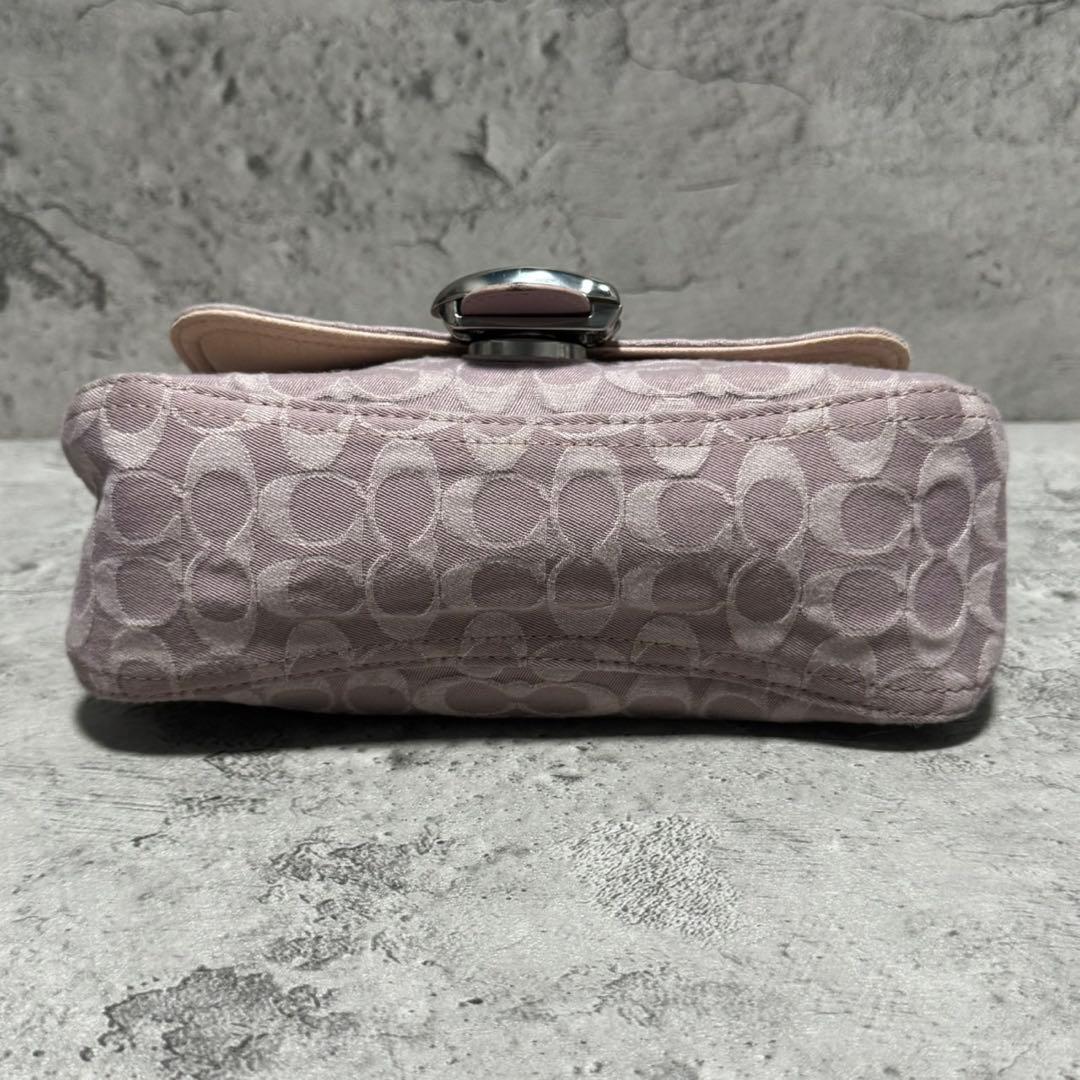 美品✨️コーチ ワンショルダーバッグ タビー シグネチャーデニム レザー