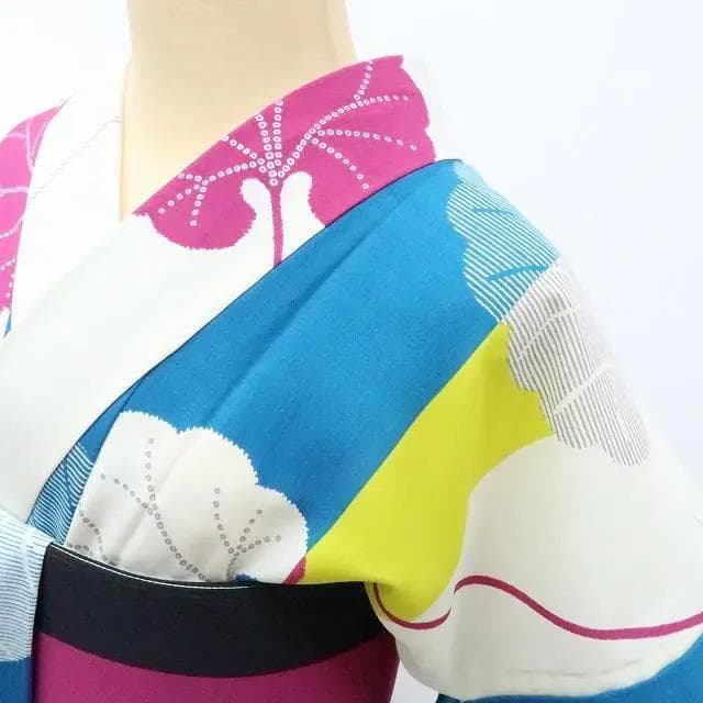 Y3111◆美品 撫松庵謹製 セオアルファ 薄物 縞 蕗 浴衣 洗える夏着物