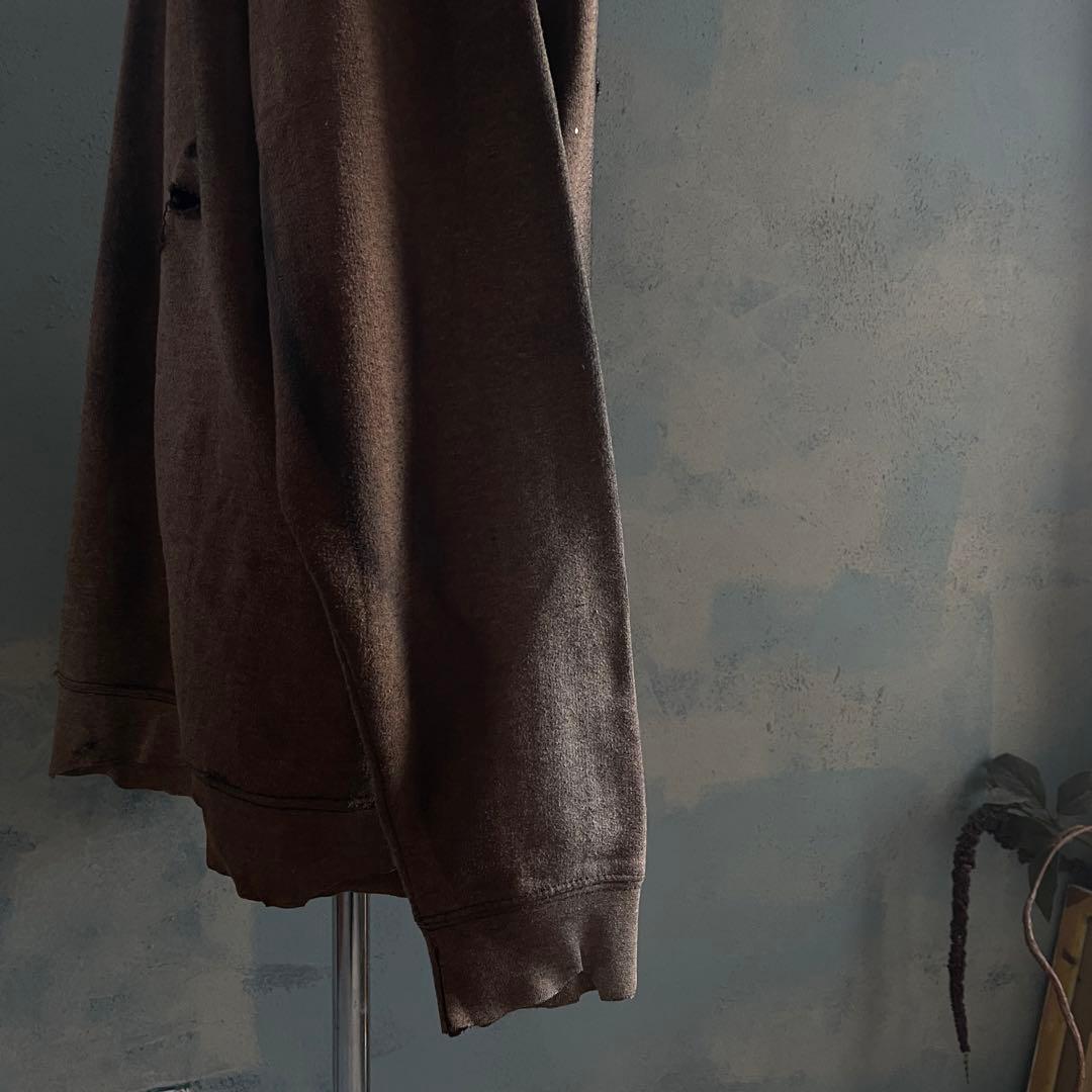 y2k“broken”激フェード“ダーク”2XO“boro hoodie