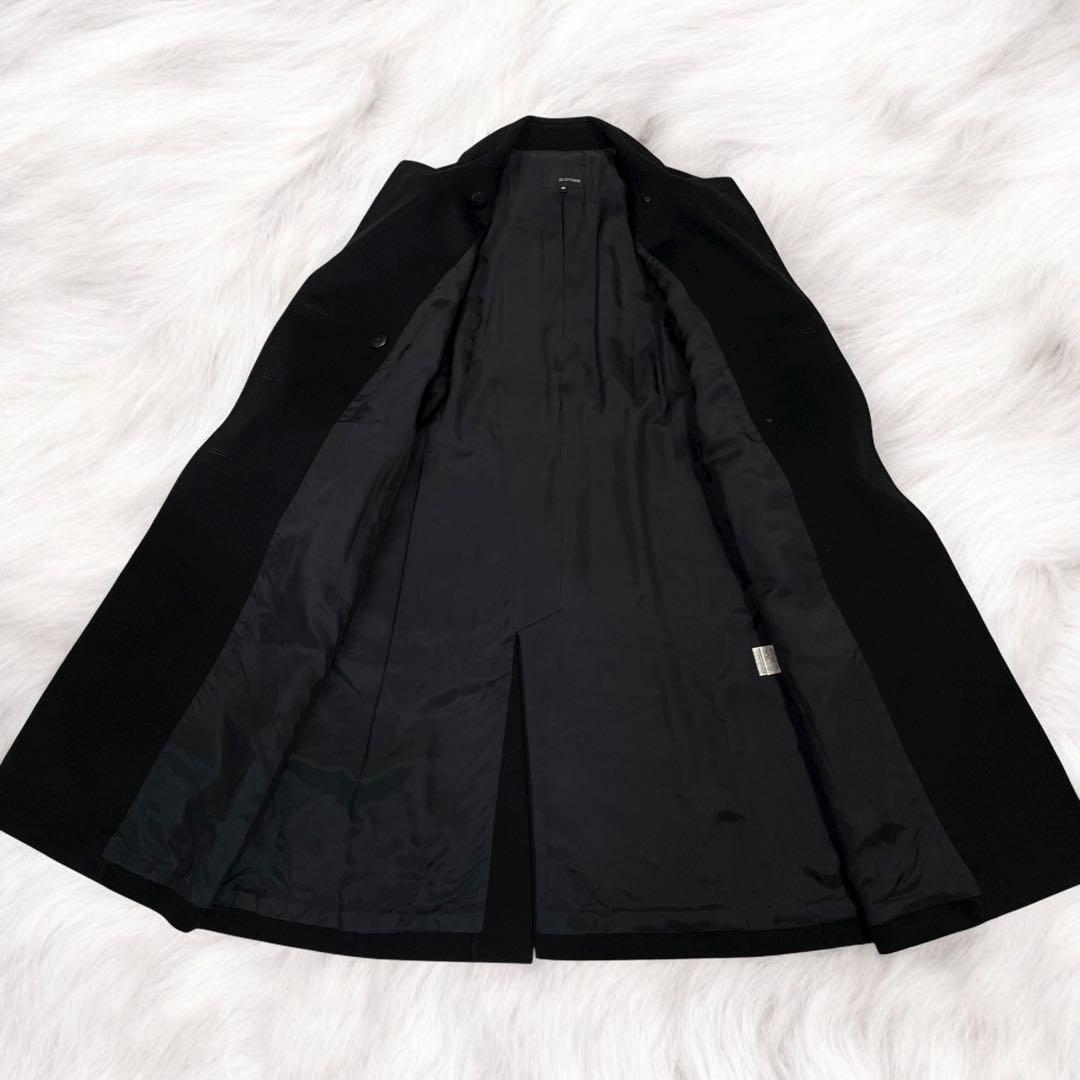 【高級】22 OCTOBRE チェスターコート カシミヤ ロングコート ブラック