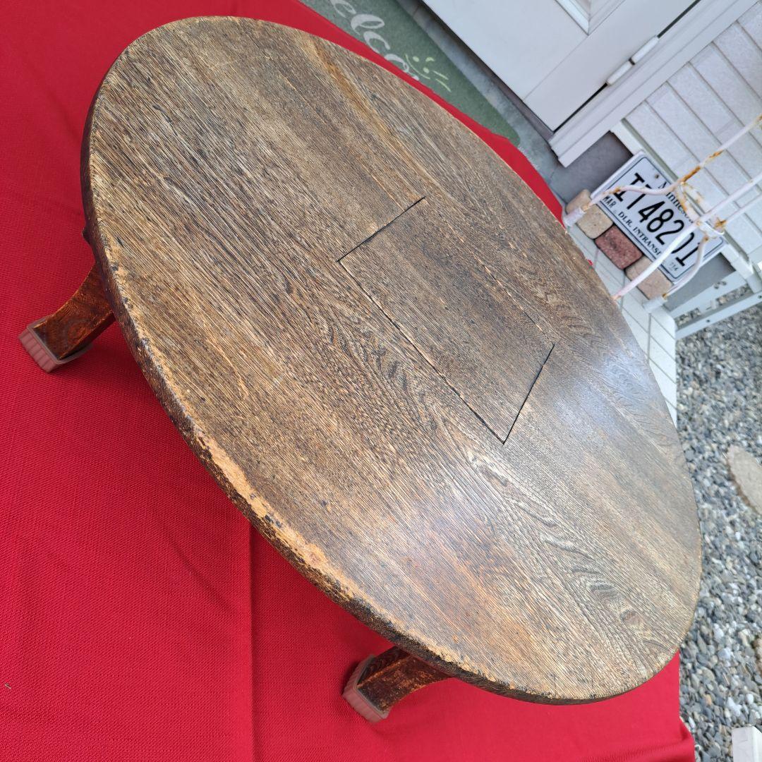 ♦️100年前♦️ちゃぶ台♦️丸型♦️時代物♦️希少骨董品♦️折り畳み式♦️