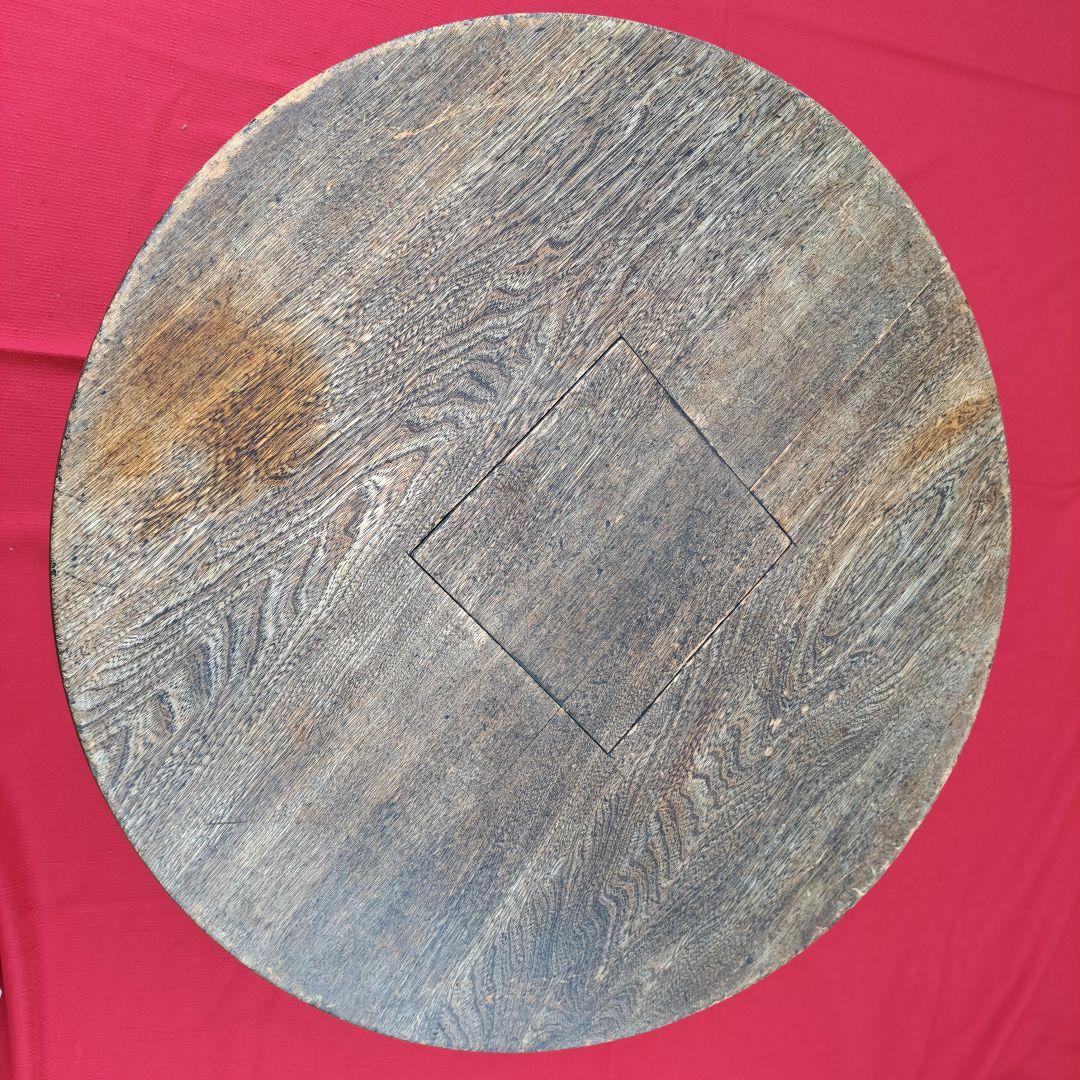 ♦️100年前♦️ちゃぶ台♦️丸型♦️時代物♦️希少骨董品♦️折り畳み式♦️