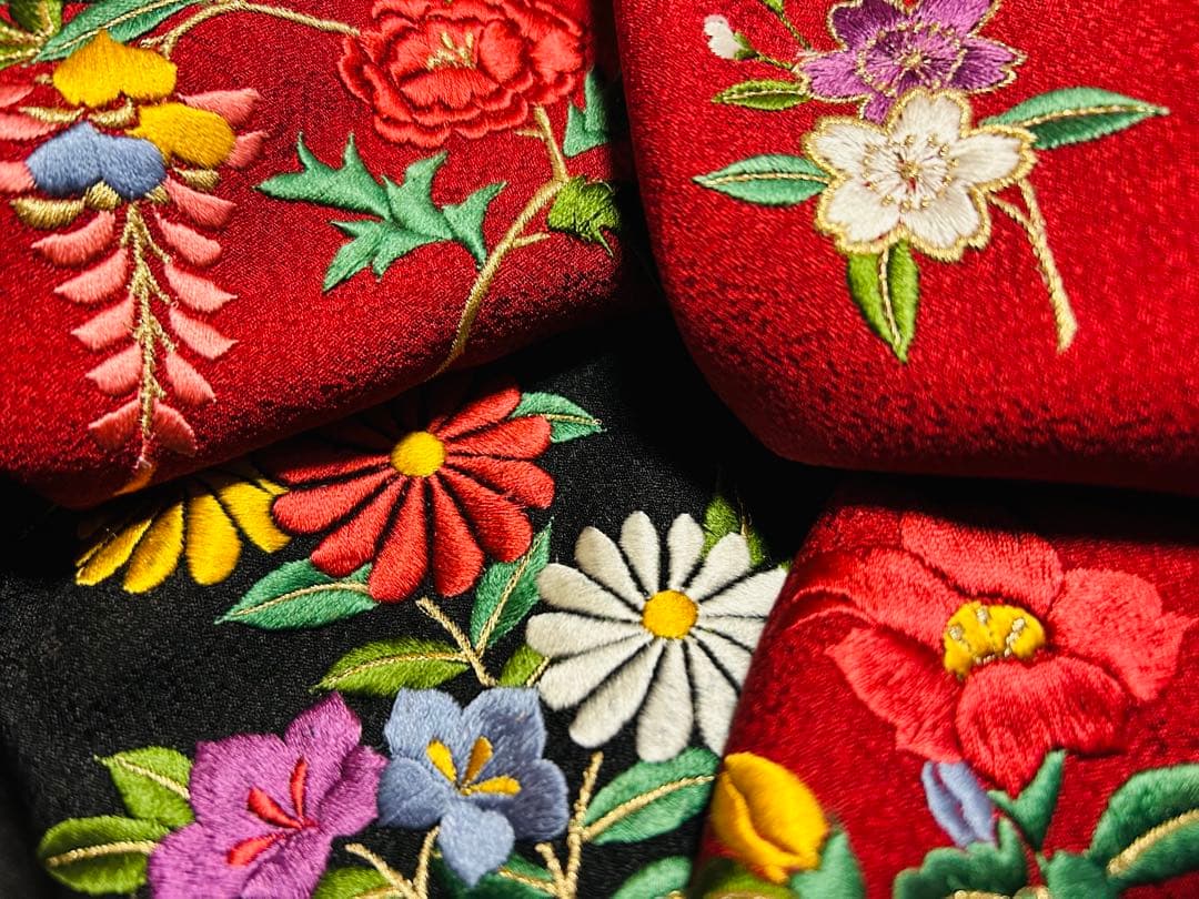 総刺繍貴賓溢れる全て正絹豪華なお振袖　 全て新品または未使用25点完全フルセット