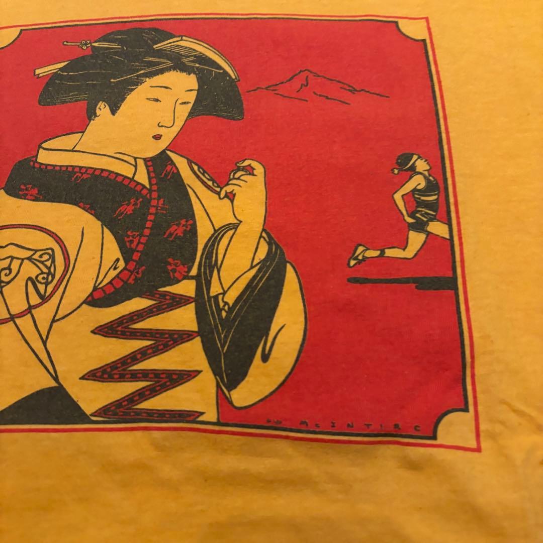 ナイキ　NIKE 浮世絵 Tシャツ XL シングル　ビンテージ　芸者　風車タグ