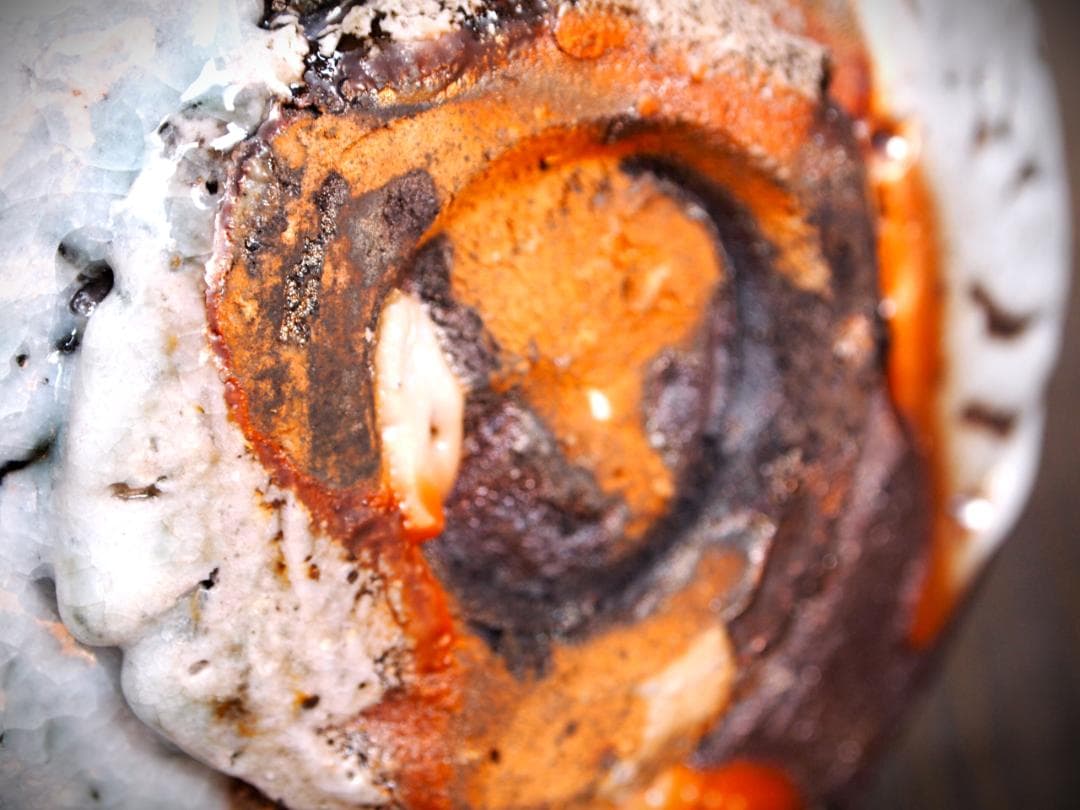 希少作★熊野九郎右衛門★熊志野茶碗★共箱・布・栞