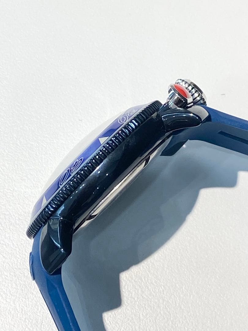 s133 ガガミラノ クロノグラフ クォーツ メンズ時計 ラバーベルト稼働品