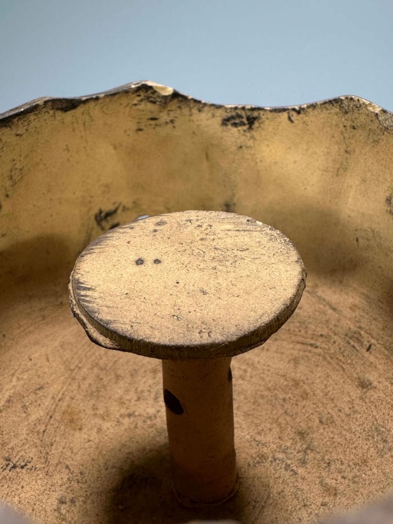 中国美術　中国宜興　紫砂　白泥　加彩紫砂獅子香炉　置物　唐物　古物