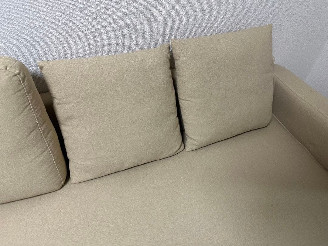 カウチソファ　ベージュ