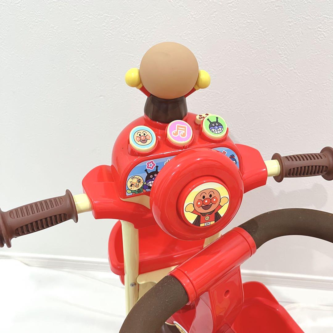 ジョイパレット 三輪車 おしゃべりアンパンマンSP ブザー付 サンシェード