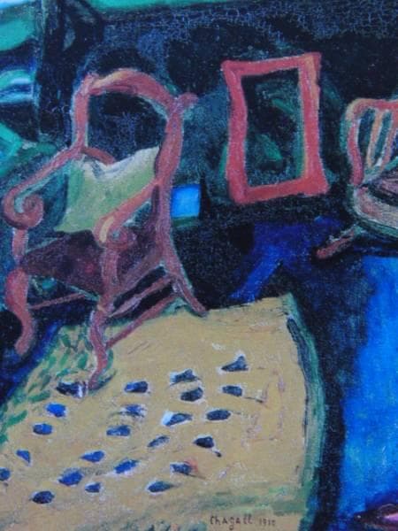 シャガール、アトリエ、希少画集画、新品高級額付